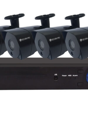 Securia Pro AHD kamerový systém 8MPx AHD4CHV8-B Nahrávanie: 3TB disk