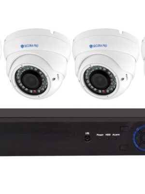 Securia Pro IP kamerový systém 8MPx NVR4CHV8-W DOME Nahrávanie: 6TB disk