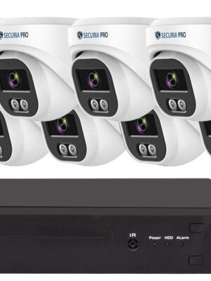 Securia Pro IP kamerový systém  NVR8CHV4S-W DOME smart