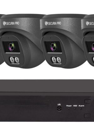 Securia Pro IP kamerový systém NVR4CHV4S-B DOME smart