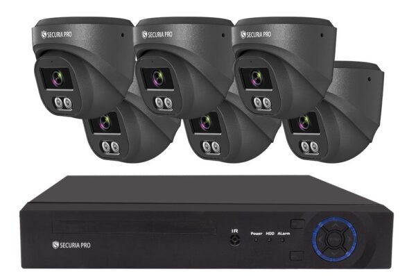 Securia Pro IP kamerový systém NVR6CHV5S-B DOME smart