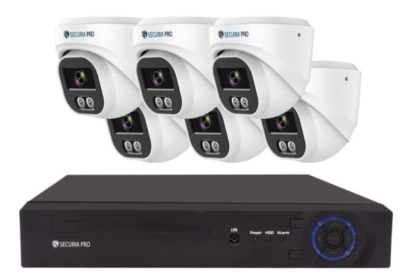 Securia Pro IP kamerový systém NVR6CHV5S-W DOME smart