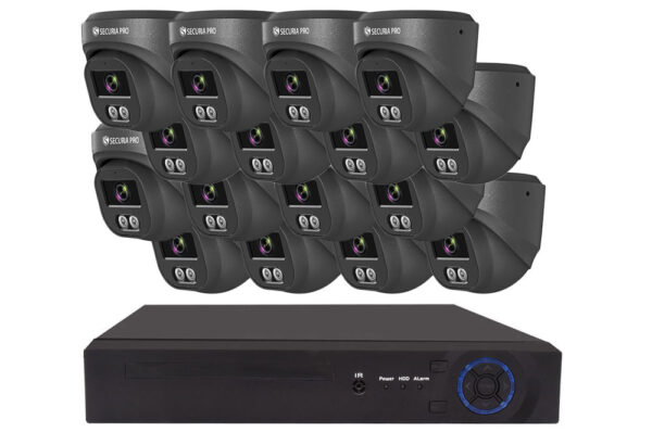 Securia Pro IP kamerový systém NVR16CHV5S-B DOME smart
