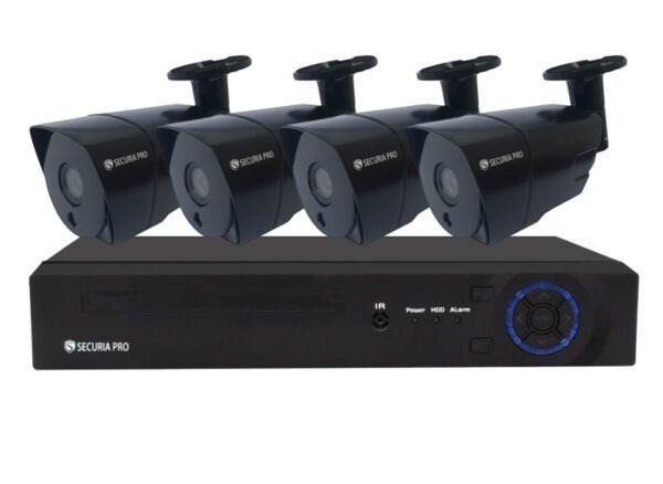 Securia Pro AHD kamerový systém 2MPx AHD4CHV2-B Nahrávanie: 3TB disk