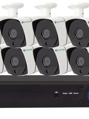 Securia Pro AHD kamerový systém 2MPx AHD8CHV2-W Nahrávanie: 3TB disk