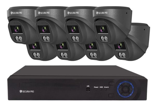 Securia Pro kamerový systém NVR8CHV8S-B DOME smart