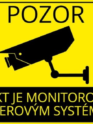 Securia Pro Nálepka - Objekt monitorovaný kamerovým systémom